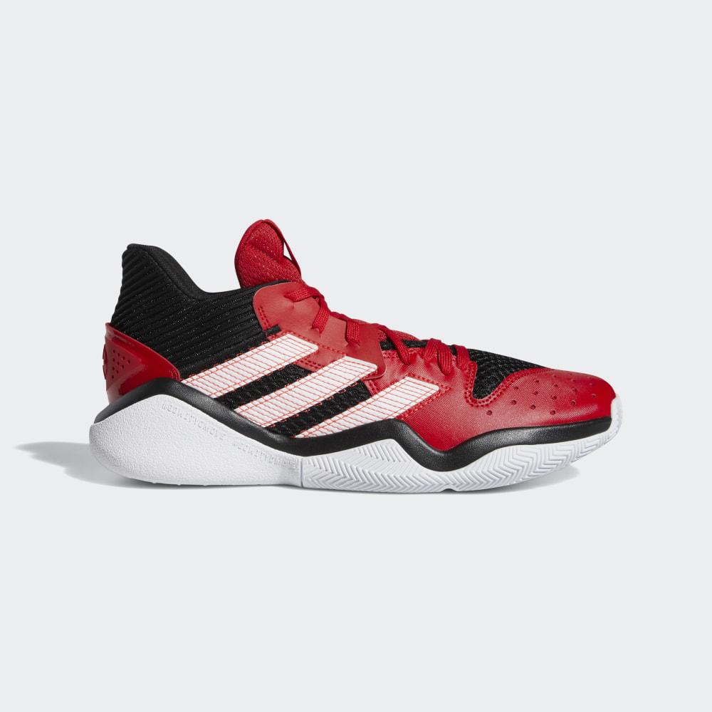 Adidasi Baschet Adidas Harden Stepback Barbati Romania - Negrii/Rosii Inchis/Albi EG2768